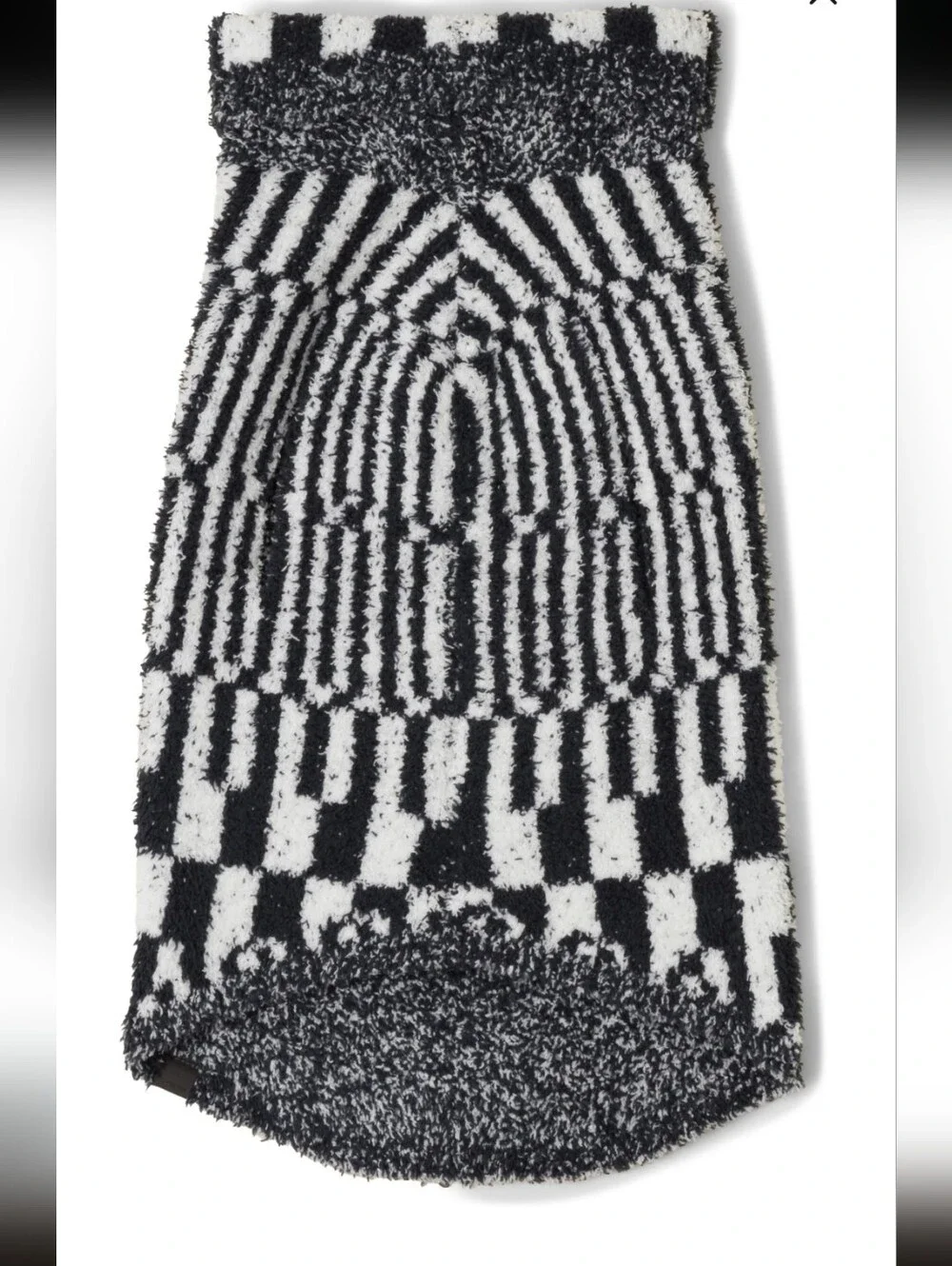 Barefoot Dreams CozyChic Abstract Check Dog Sweater XL 45-65 Lb NWT Quiet Luxury